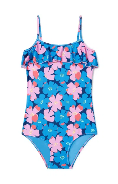 Boardies Kids Sully Floral One Piece Swimsuit In Multi