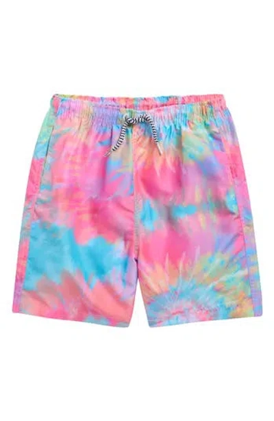 Boardies Kids' Tie Dye Swim Trunks In Multi