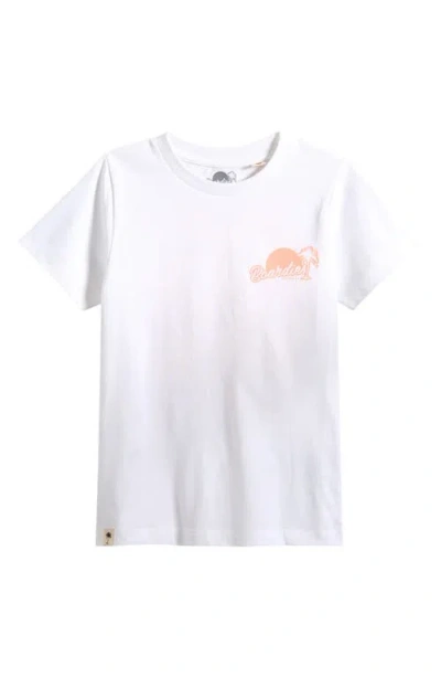 Boardies Kids' Wavy Days Cotton Graphic T-shirt In White