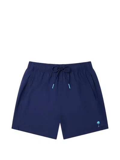 Boardies Logo-detail Active-gym Swim Shorts In Blue