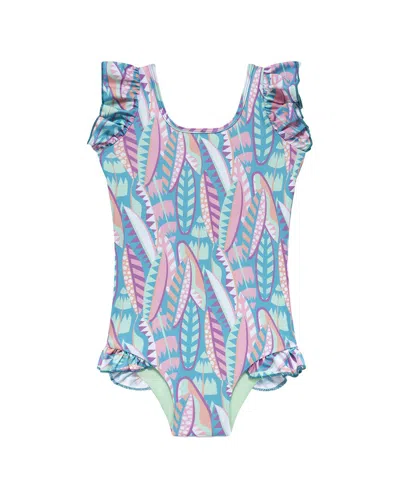 Boardies Kids' ¨ Long Board Ruffles Swimsuit In Multi