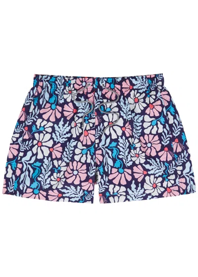 Boardies Mellow Printed Shell Swim Shorts In Blue