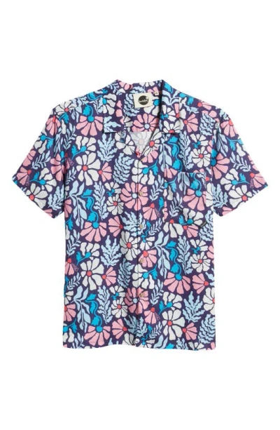 Boardies Mellow Short Sleeve Button-up Camp Shirt In Multi