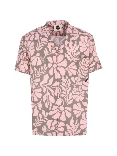 Boardies Melo Floral-print Shirt In Pink