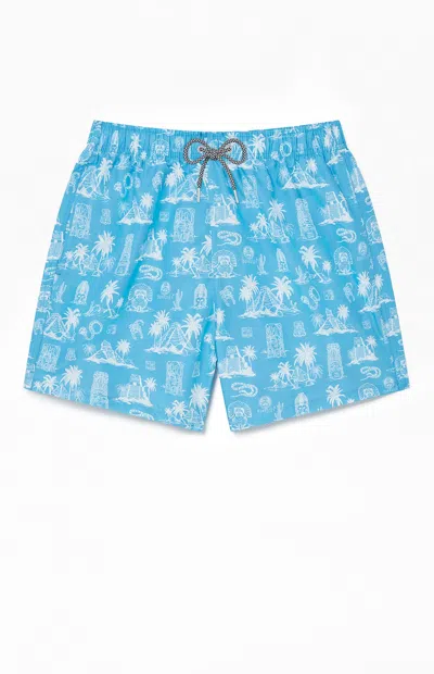 Boardies Men's Maya 4.5" Swim Trunks In Blue