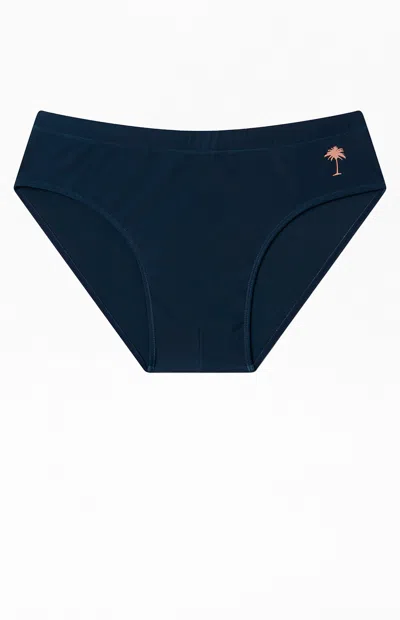 Boardies Men's Navy & Orange Swim Briefs In Blue
