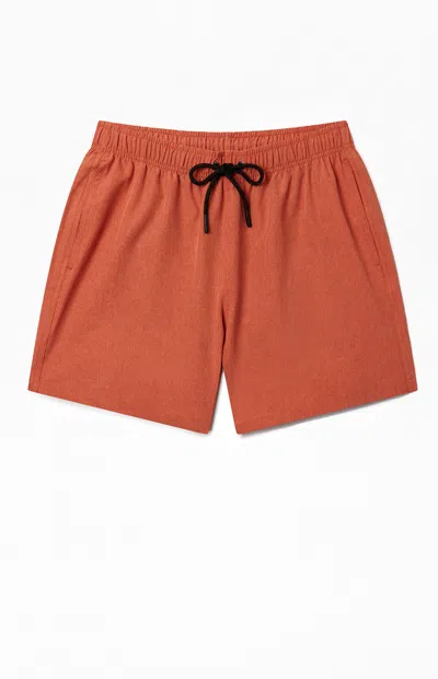 Boardies Men's Sechura Premium 4.5" Swim Trunks In Orange