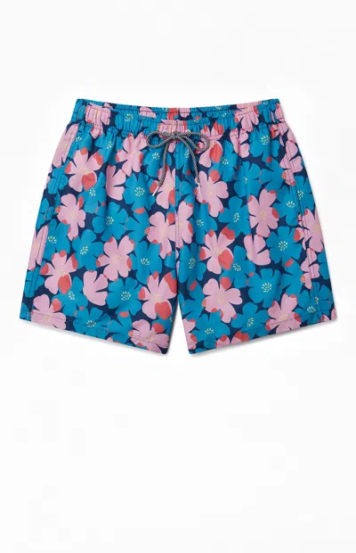 Boardies Floral-print Swim Shorts In Blue