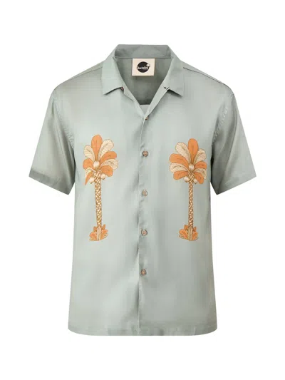 Boardies Oasis Palms Camp Collar Shirt In Green