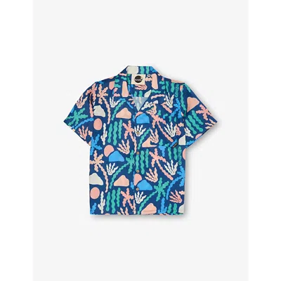 Boardies Kids' Palm Springs Short-sleeves Woven Shirt 3-12 Years Multi