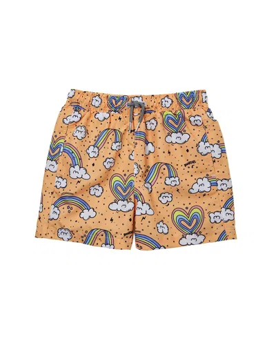 Boardies Kids'  Rainbows & Unicorns Swim Short In Multi