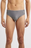 Boardies Sea Hound Wave Print Swim Briefs In Blue