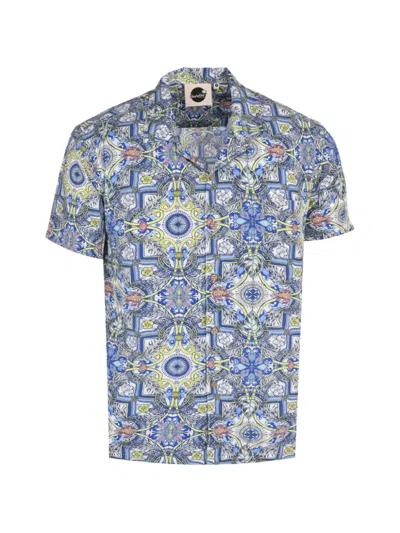 Boardies Sicilia Patterned Shirt In Blue
