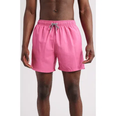 Boardies Solid Swim Trunks In Pink