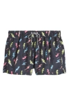 BOARDIES ZAPS NEON SHORTIE SWIM TRUNKS