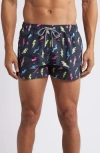 Boardies Zaps Mid Swim Trunks In Black