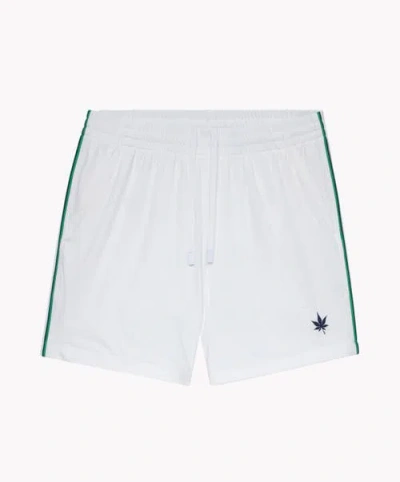 Boast 5" Tipped Peak Performance Short In White Green Navy
