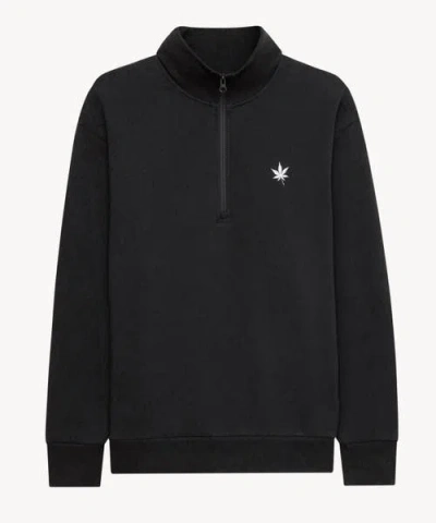 Boast Fleece Quarter Zip In Black