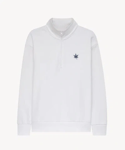 Boast Fleece Quarter Zip In White