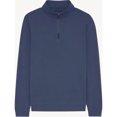 Boast Greenwich Quarter Zip 2.0 In Blue