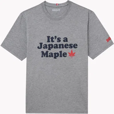 Boast Japanese Maple Leaf Tee In Gray