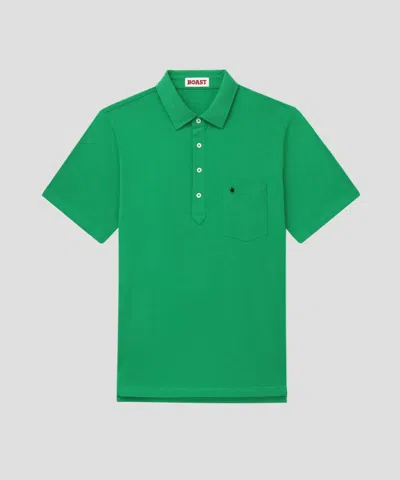 Boast Men's Club Polo Shirt In Green In Multi