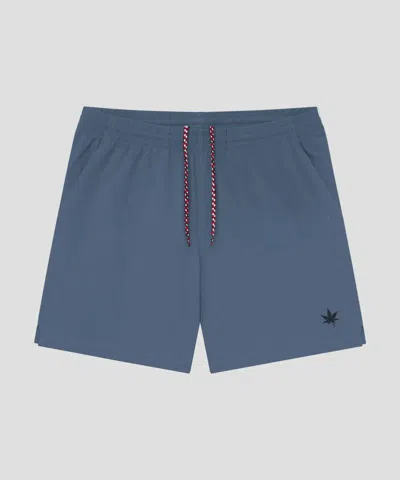 Boast Men's Court Short In Varsity Blue In Multi