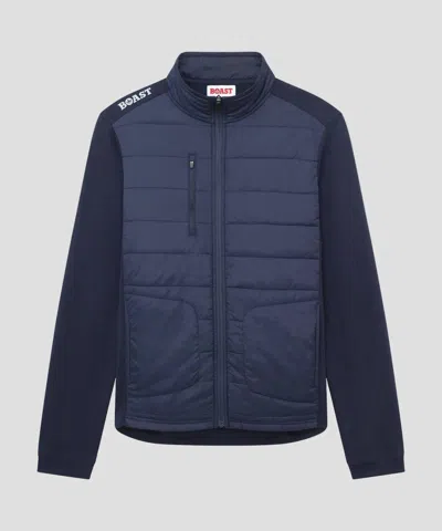 Boast Men's Hybrid Jacket In Navy In Blue