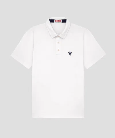 Boast Men's Performance Raglan Polo In White