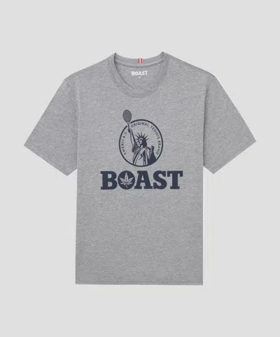 Boast Men's Statue Of Liberty Tee In Heather Grey In Gray