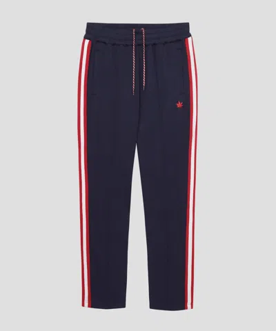 Boast Men's Tipped Warm-up Pant In Navy In Blue