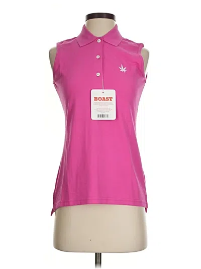 Pre-owned Boast Short Sleeve Polo Shirt In Pink