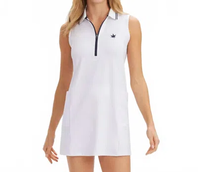 Boast Sleeveless Sport Dress In White In Multi