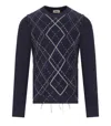 Bob Bach Navy Blue Crewneck Sweater
