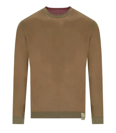 BOB BOB BART BROWN PINK REVERSIBLE CREWNECK PULLOVER