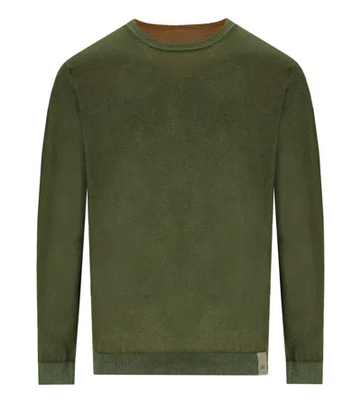 BOB BOB BART MILITARY ORANGE REVERSIBLE CREWNECK PULLOVER