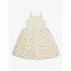 Bob & Blossom Polka-dot-print Tutu Cotton-blend Dress 1-8 Years In Vanilla Spot