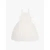 Bob & Blossom Bun Tutu Tulle-skirt Cotton-blend Dress 1-8 Years In White