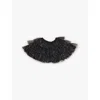Bob & Blossom Ack Sparkle Layered Ruffled Woven Cape 3-6 Years In Black