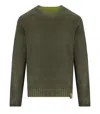 Bob Bradley Green Reversible Crewneck Sweater In Green