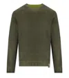 Bob Bradley Green Reversible Crewneck Sweater In Green