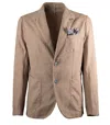 Bob Domi Beige Single-breasted Jacket In Neutral