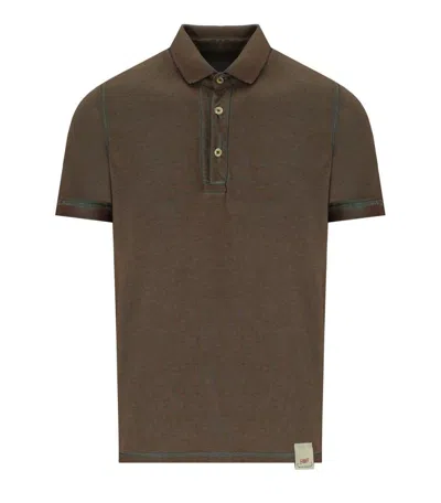 Bob Double Brown Light Blue Reversible Poloshirt
