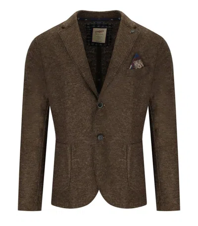 Bob Dover Brown Single-breasted Jacket