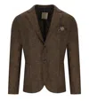Bob Dover Brown Single-breasted Jacket In Brown