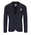 Bob Dover Dark Blue Single-breasted Jacket In Black