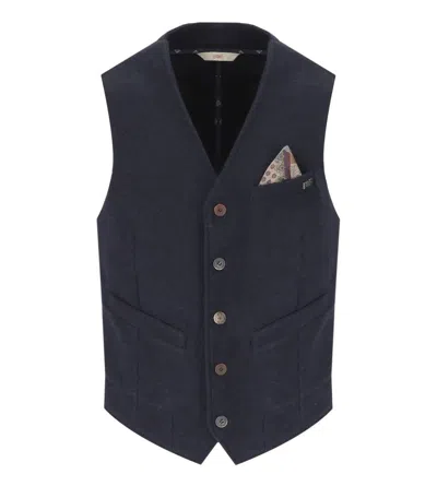 Bob Drug Dark Blue Single-breasted Vest