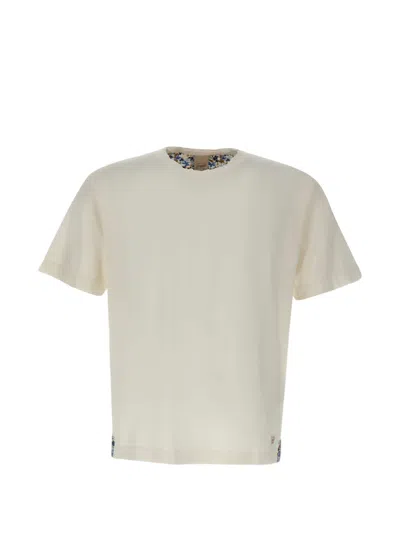 Bob Embroidered-logo Floral-trim T-shirt In Gray
