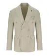 Bob Jamie Beige Double-breasted Jacket In Beige