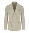 Bob Jamie Beige Double-breasted Jacket In Beige